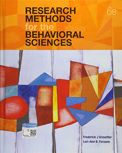 Research Methods for the Behavioral Sciences (MindTap Course ...