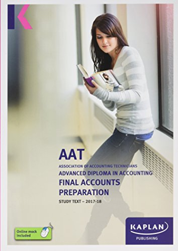 Final Accounts Preparation Study Text