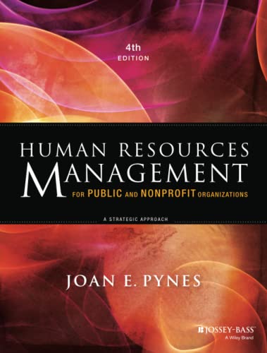 Human Resources Management for Public and Nonprofit Organizations