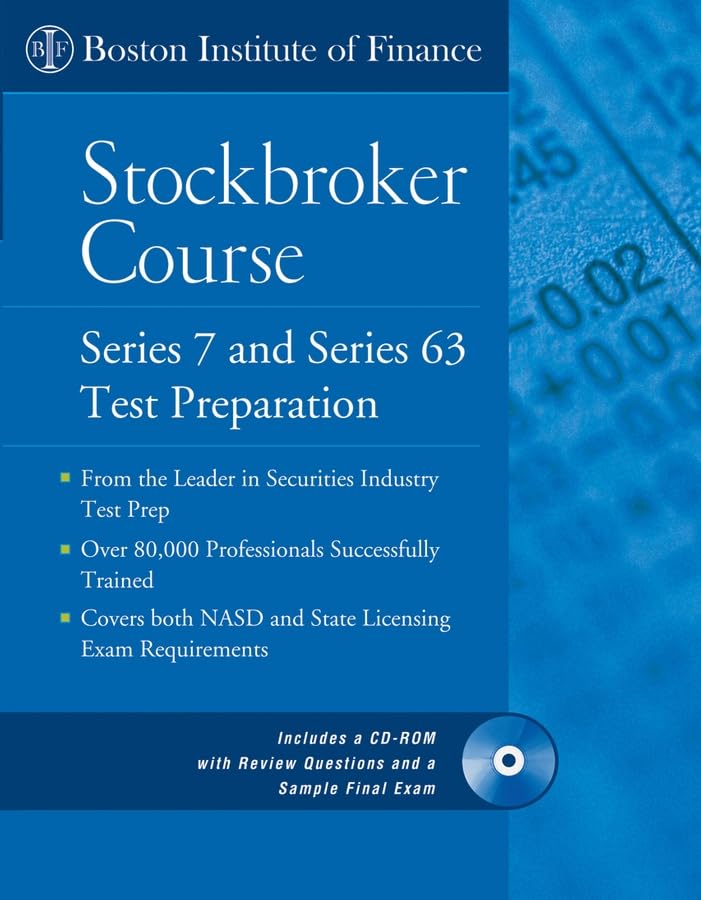 Boston Institute of Finance Stockbroker Course: Series 7 and Series 63 Test Preparation