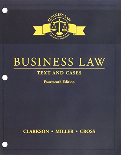 Business Law: Text and Cases (MindTap Course List)