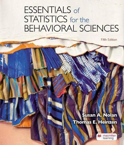 Essentials of Statistics for the Behavioral Sciences, 5th Edition