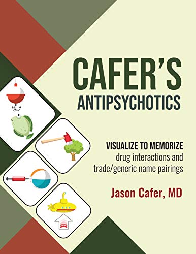 Cafer’s Antipsychotics: Visualize to Memorize drug interactions and trade/generic name pairings